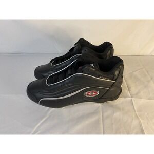 New Old Stock Easton Thunder Pro Low Black Metal Baseball Cleat Size 8 # M33122